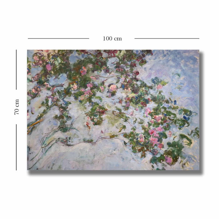 Wallity Pintura Decorativa en Lienzo Claude Monet La Plus Belle Rose du Monde 70x100 cm Wallity Pintura Decorativa en Lienzo Claude Monet La Plus Belle Rose du Monde 70x100 cm